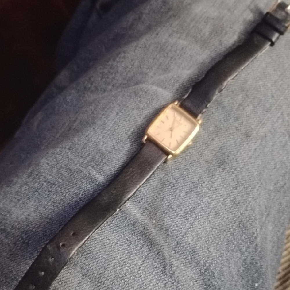 Seiko Gold and Black Women's Watch